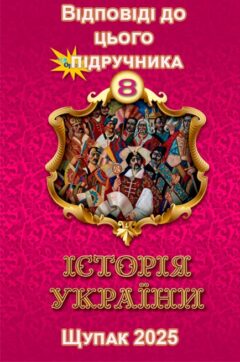 ГДЗ Історія України 8 клас Щупак 2025