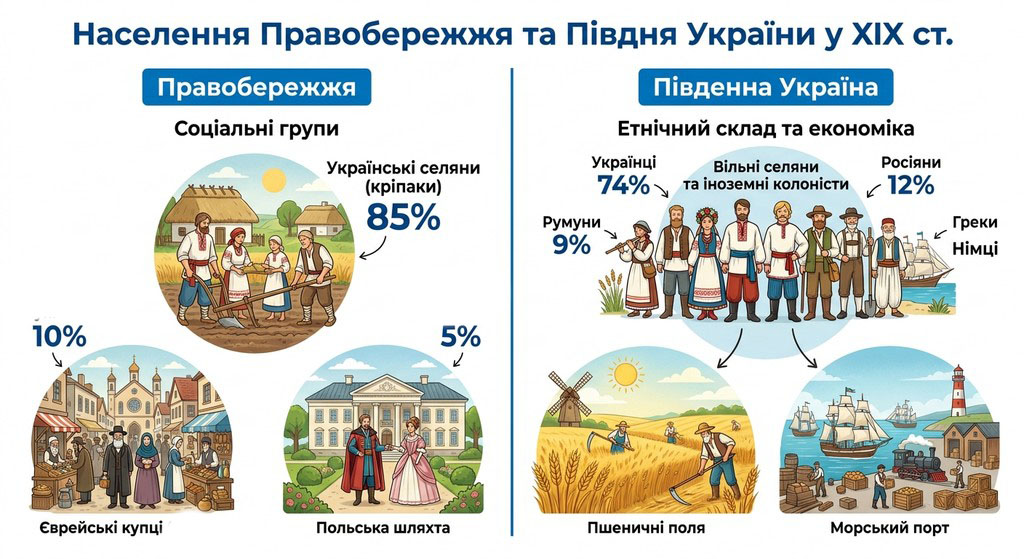 2. Українські території у складі Російської імперії: адміністративно-територіальний устрій, становище населення та імперська політика